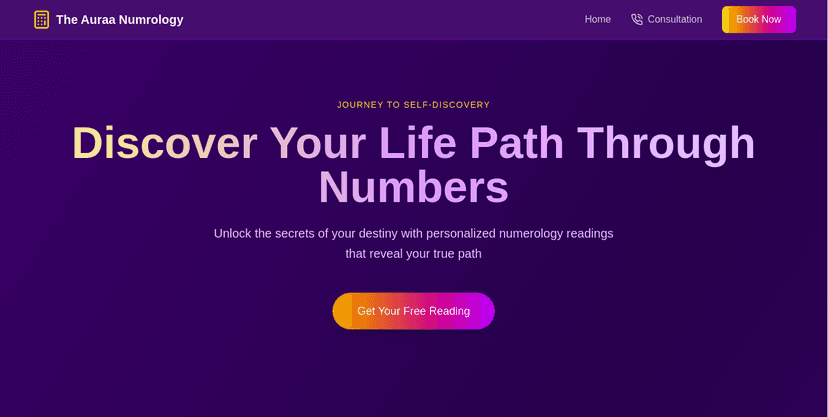 The Aura Numerology Website